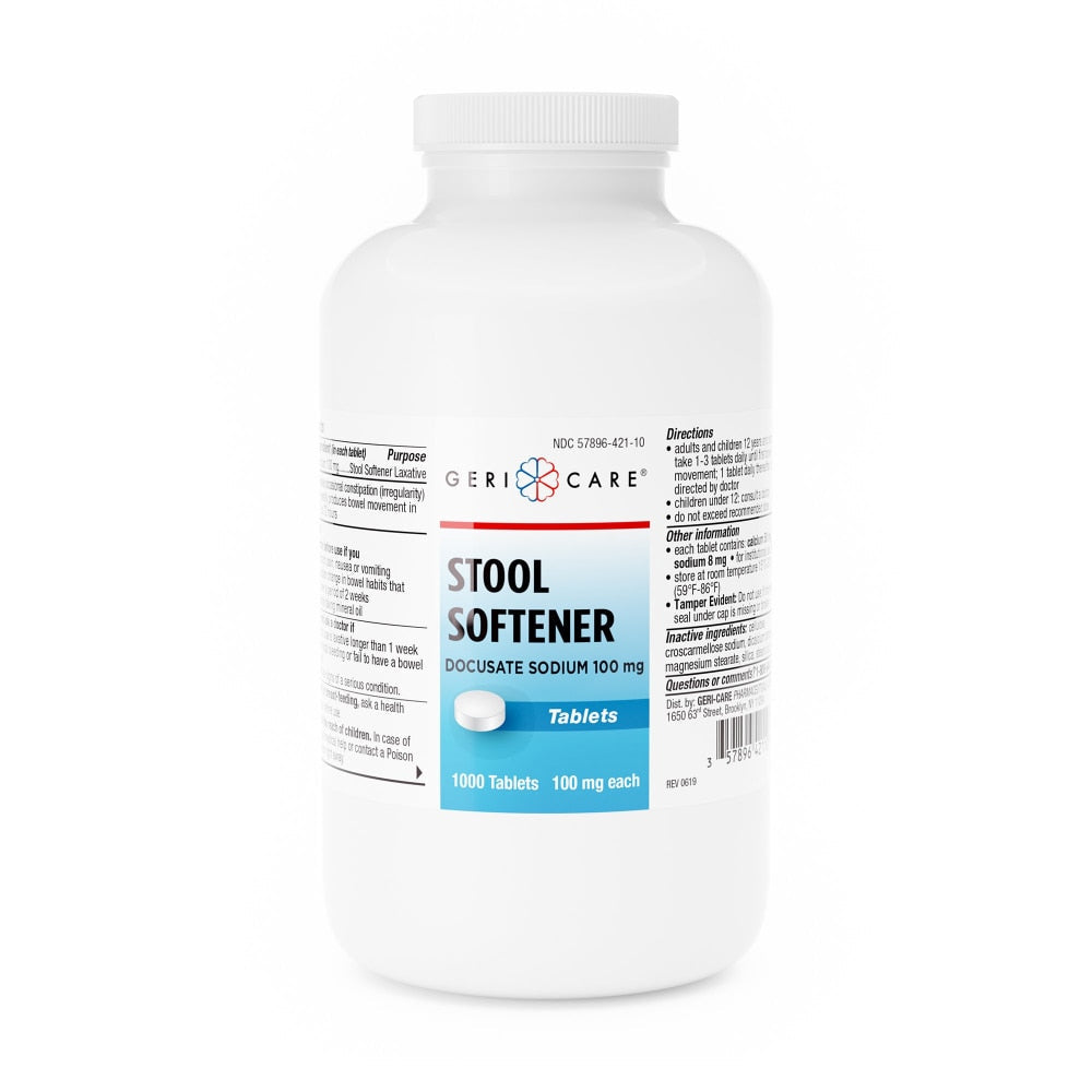 McKesson Geri-Care Tablet 100 Mg 421-10-GCP 1 Bottle, 1,000 Per Bottle by Pasteur Pharmacy