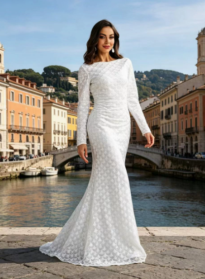 Beach Sun Protection Dress Sexy Knitted Hollow Out Cutout out See through Dress by Ragazza