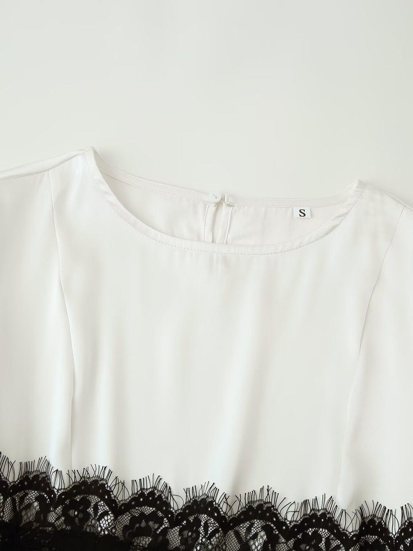 Women Clothing Summer Personalized Lace Stitching Tied Maxi Dress by Ragazza
