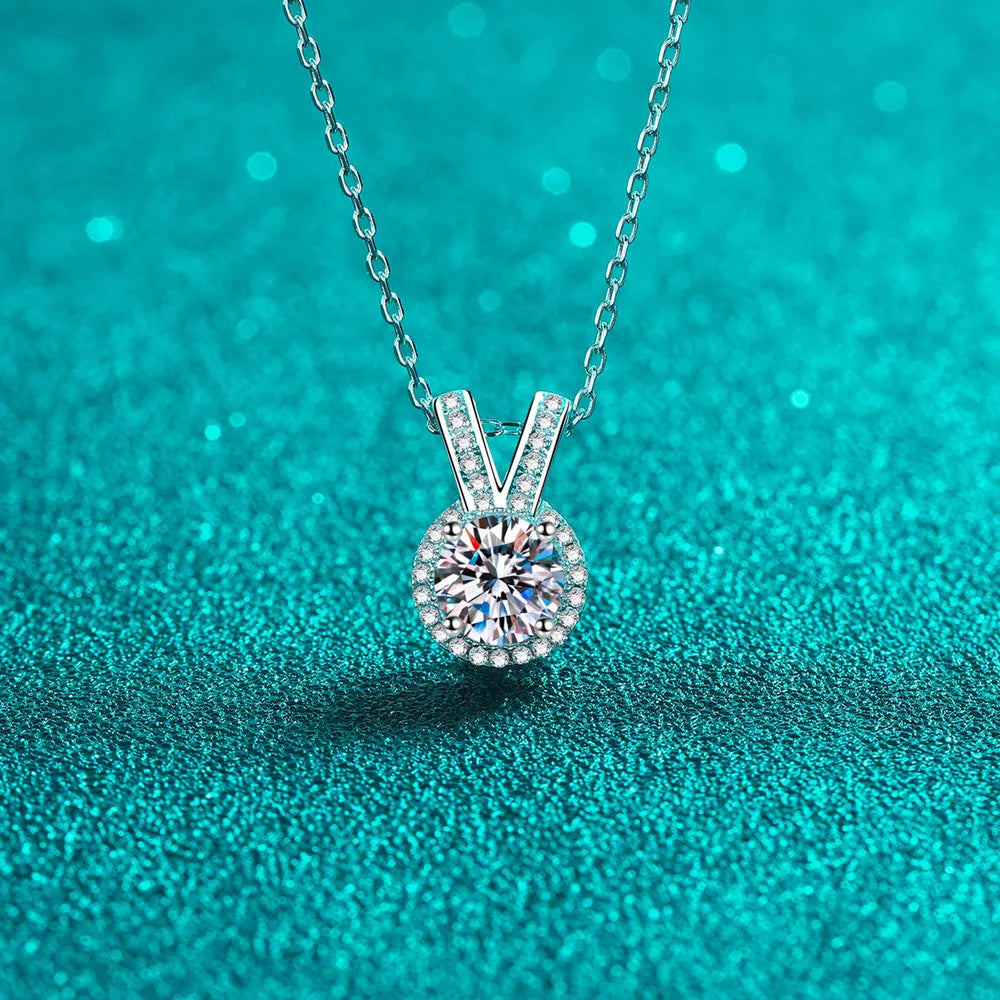 1 Carat Sparkala™ Rabbit Ears Shape Pendant Necklace by Sparkala