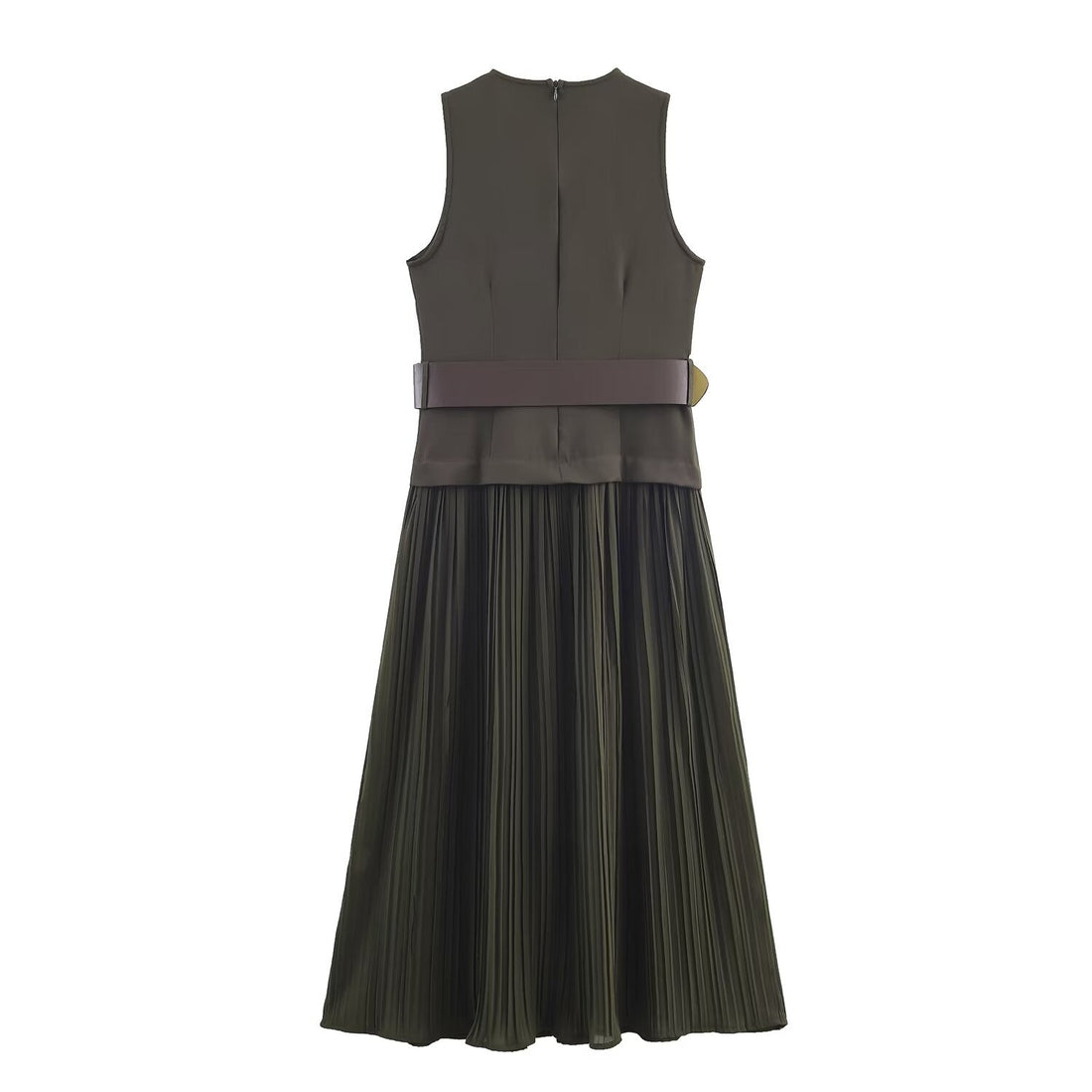 Women Clothing with Belt Stitching Dress by Ragazza