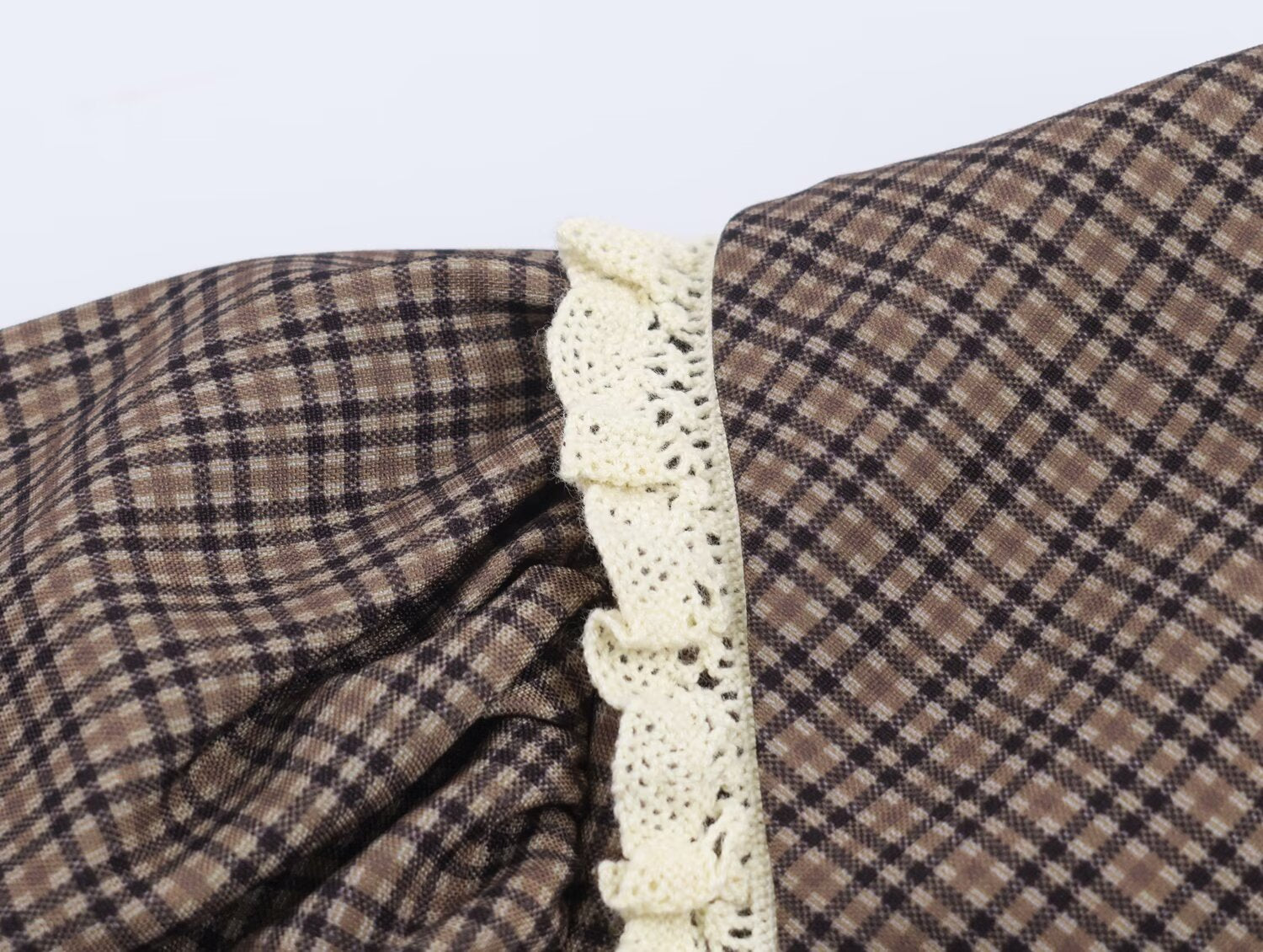 Women Clothing Summer Sweet Cute Anti Aging Plaid Collared Dress by Ragazza
