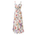 Super Beautiful Gentle Elegance Retro Printed Dress Vacation Ruffled Spaghetti Straps Dress by Ragazza