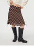 Women Clothing Summer Casual Lace Bow Polka Dot Skirt Women by Ragazza