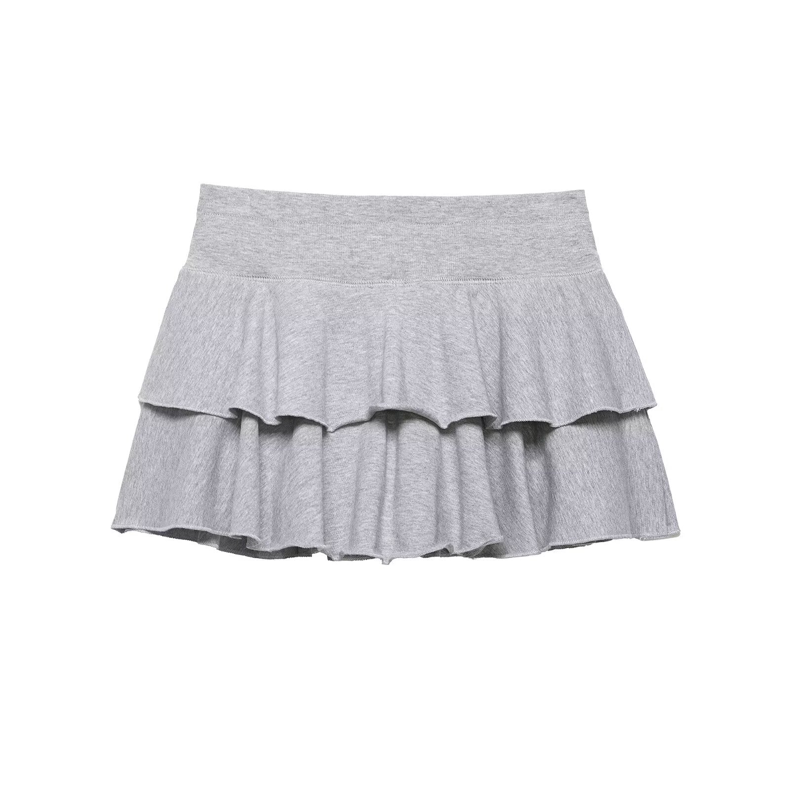 Women Clothing Summer Sweet Tie Neck Cotton Laminated Decoration Mini Skirt by Ragazza