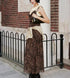 Women Clothing Summer Leopard Print Silk Net Sling Silk Net Skirt by Ragazza