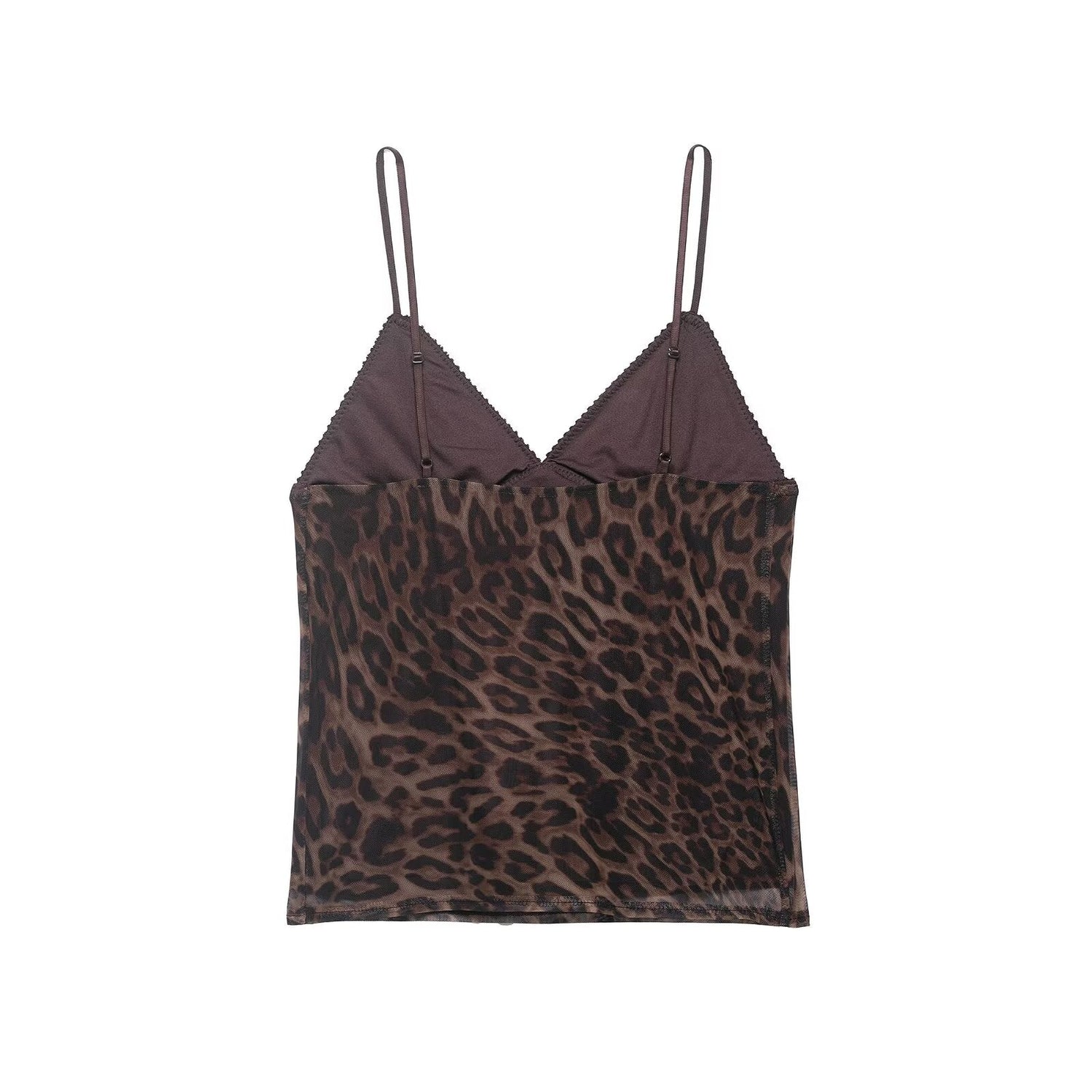 Women Clothing Summer Leopard Print Silk Net Sling Silk Net Skirt by Ragazza