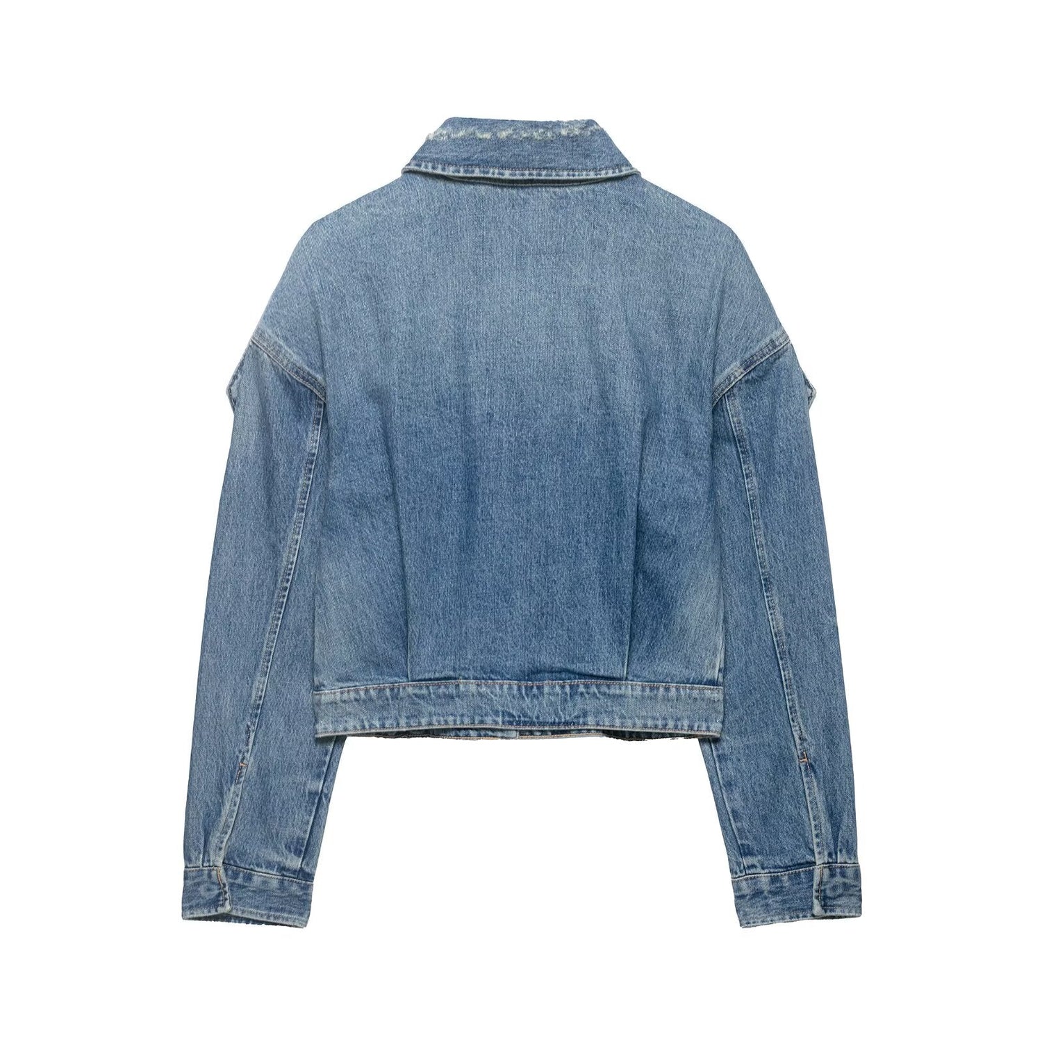 Women Clothing Summer Loop Accessories Denim Jacket Coat by Ragazza