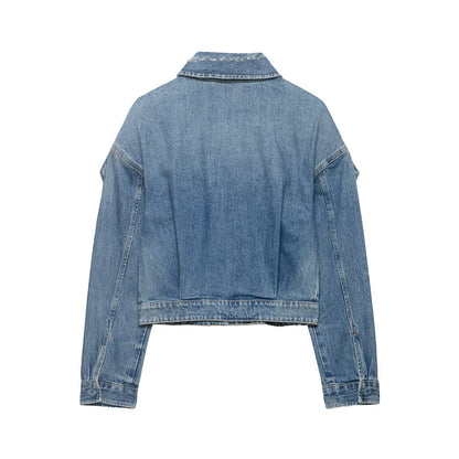 Women Clothing Summer Loop Accessories Denim Jacket Coat by Ragazza
