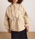 Women Everyday Lace up Waist Controlled Slimming Hooded Plaid Coat by Ragazza