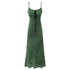 Women Clothing Summer Vintage Floral Slim Fit Long Strap Dress by Ragazza