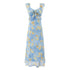 Women Clothing Summer High Waist Ruffled Dress Printed Sexy Vacation by Ragazza