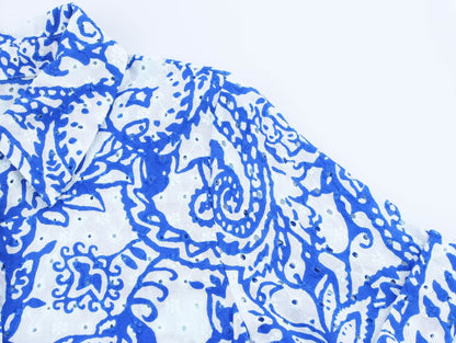 Women Clothing Summer Office with Belt Embroidery Dress by Ragazza