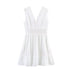 Summer Slim Waist Lace Short Stitching Dress by Ragazza