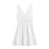 Women Clothing Summer Slim Waist Lace Short Stitching Dress by Ragazza