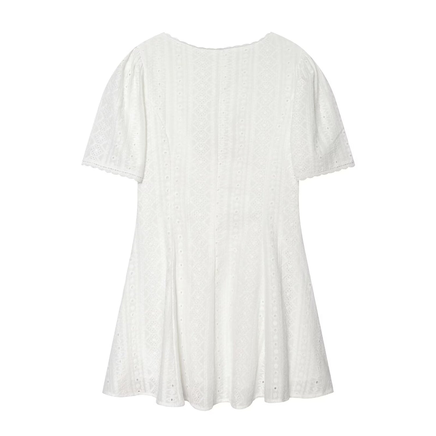 Women Clothing Fashionable Hollow Out Cutout Embroidered Short Dress by Ragazza