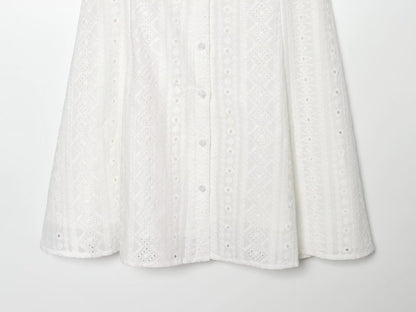 Women Clothing Fashionable Hollow Out Cutout Embroidered Short Dress by Ragazza