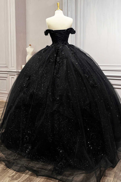 Ladivine 15702 Floral Off the Shoulder Floral Quince Ball Gown by DiscountDressShop