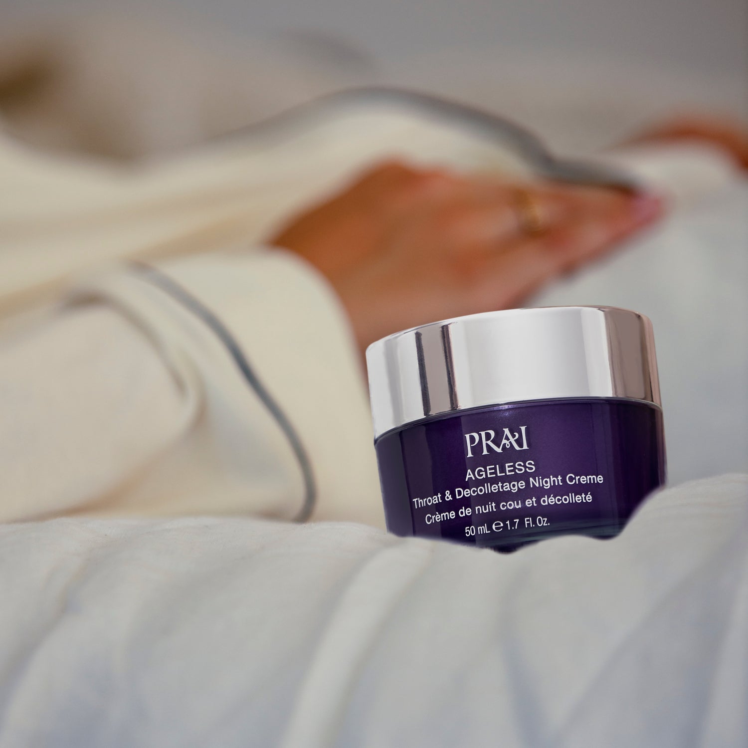 Ageless Throat &amp; Decolletage Night Creme with Retinol by PRAI Beauty
