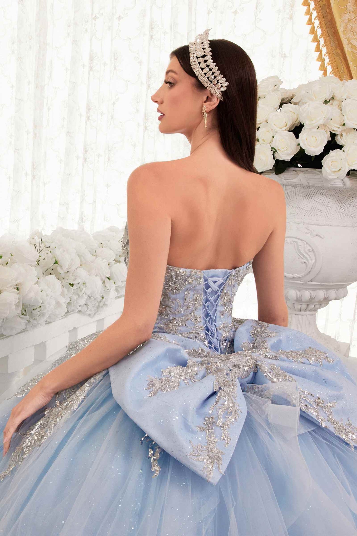 Ladivine 15715 Strapless Quinceanera Poofy A-Line Sweet 16 Gown by DiscountDressShop