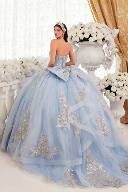Ladivine 15715 Strapless Quinceanera Poofy A-Line Sweet 16 Gown by DiscountDressShop