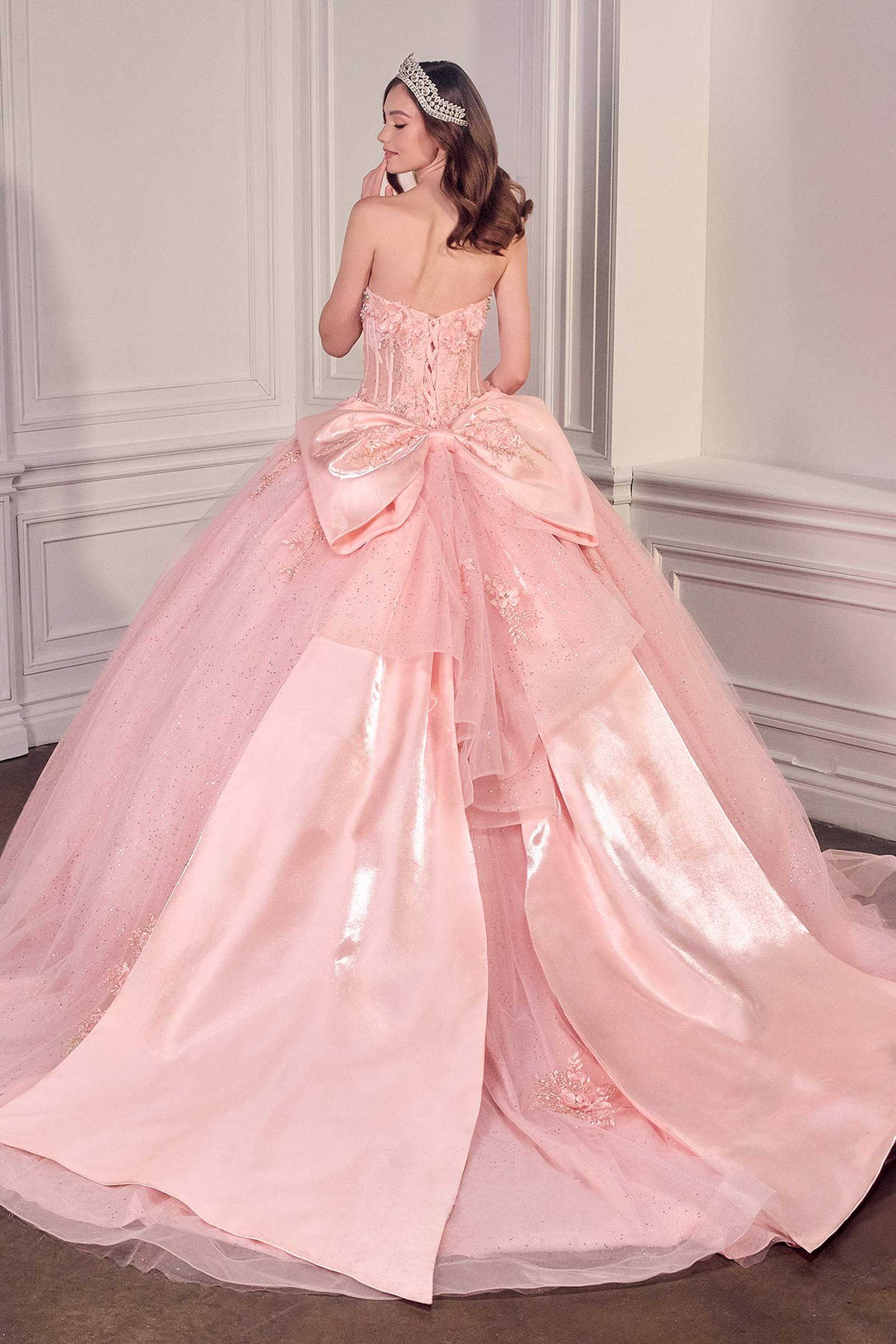 Ladivine 15726 Strapless Sweetheart Quinceanera Ball Gown by DiscountDressShop