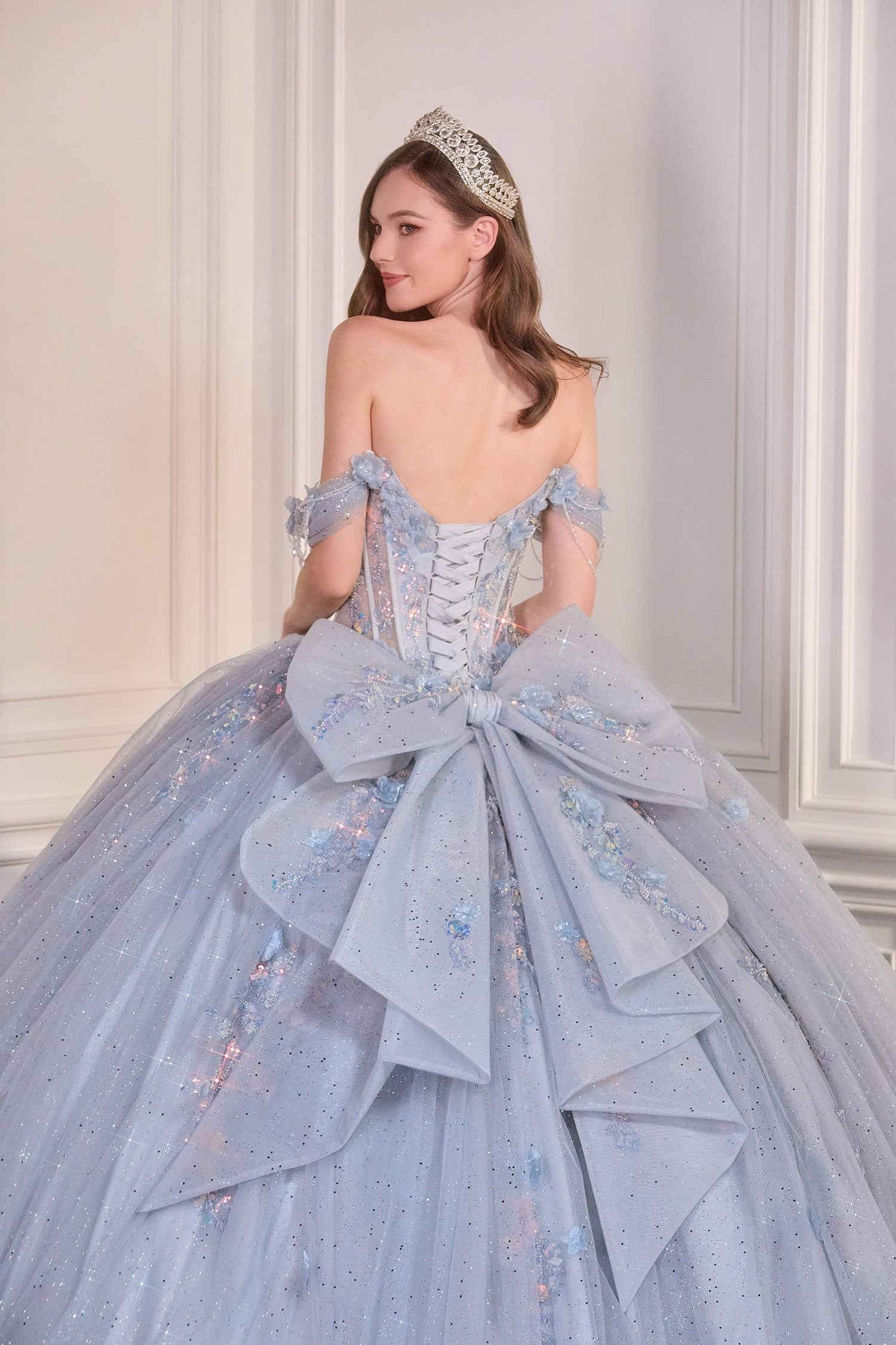 Ladivine 15728 Off Shoulder Quinceanera Ball Gown by DiscountDressShop