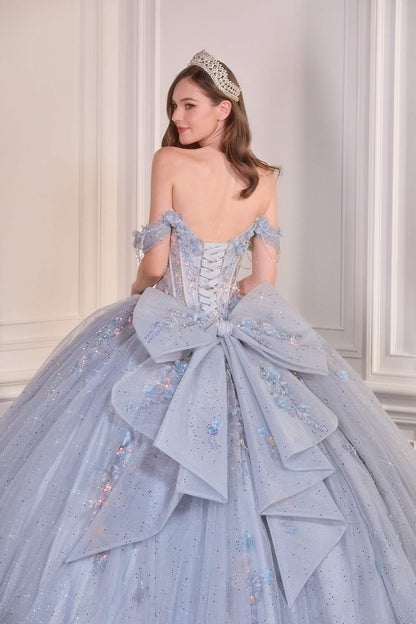 Ladivine 15728 Off Shoulder Quinceanera Ball Gown by DiscountDressShop