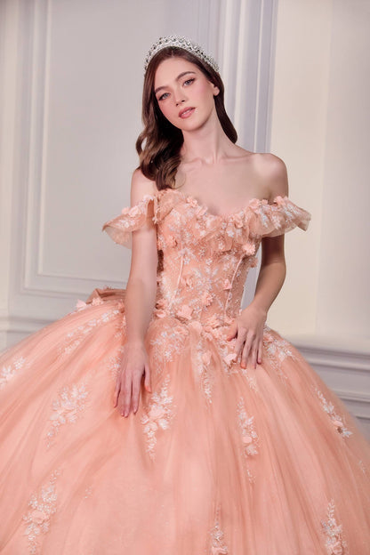 Ladivine 15731 Off the Shoulder Quinceanera A-Line Ball Gown by DiscountDressShop