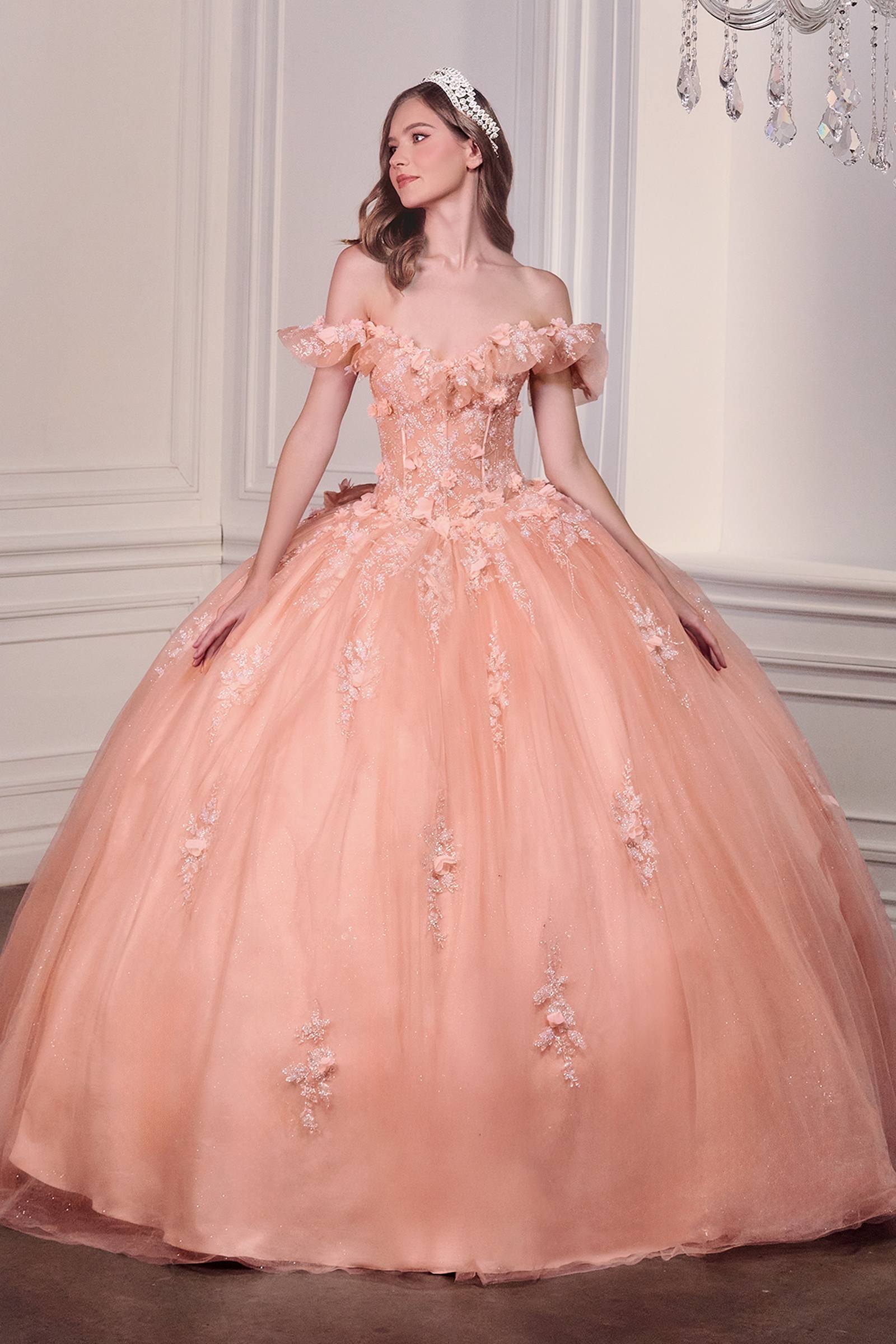 Ladivine 15731 Off the Shoulder Quinceanera A-Line Ball Gown by DiscountDressShop