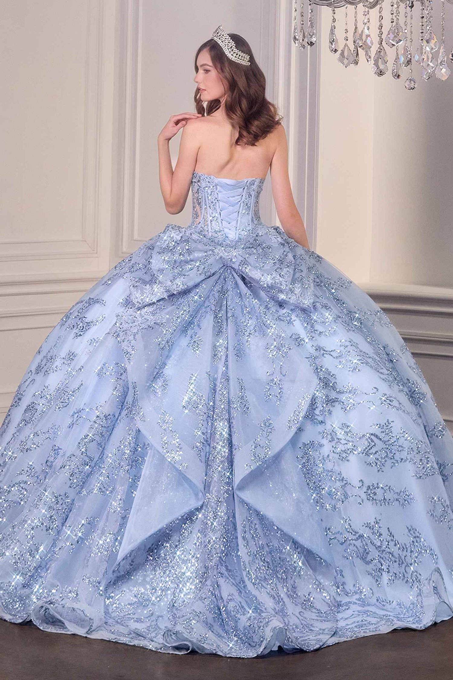 Ladivine 15732 Fairytale Strapless Sweetheart Cinderella Quinceanera Ball Gown by DiscountDressShop