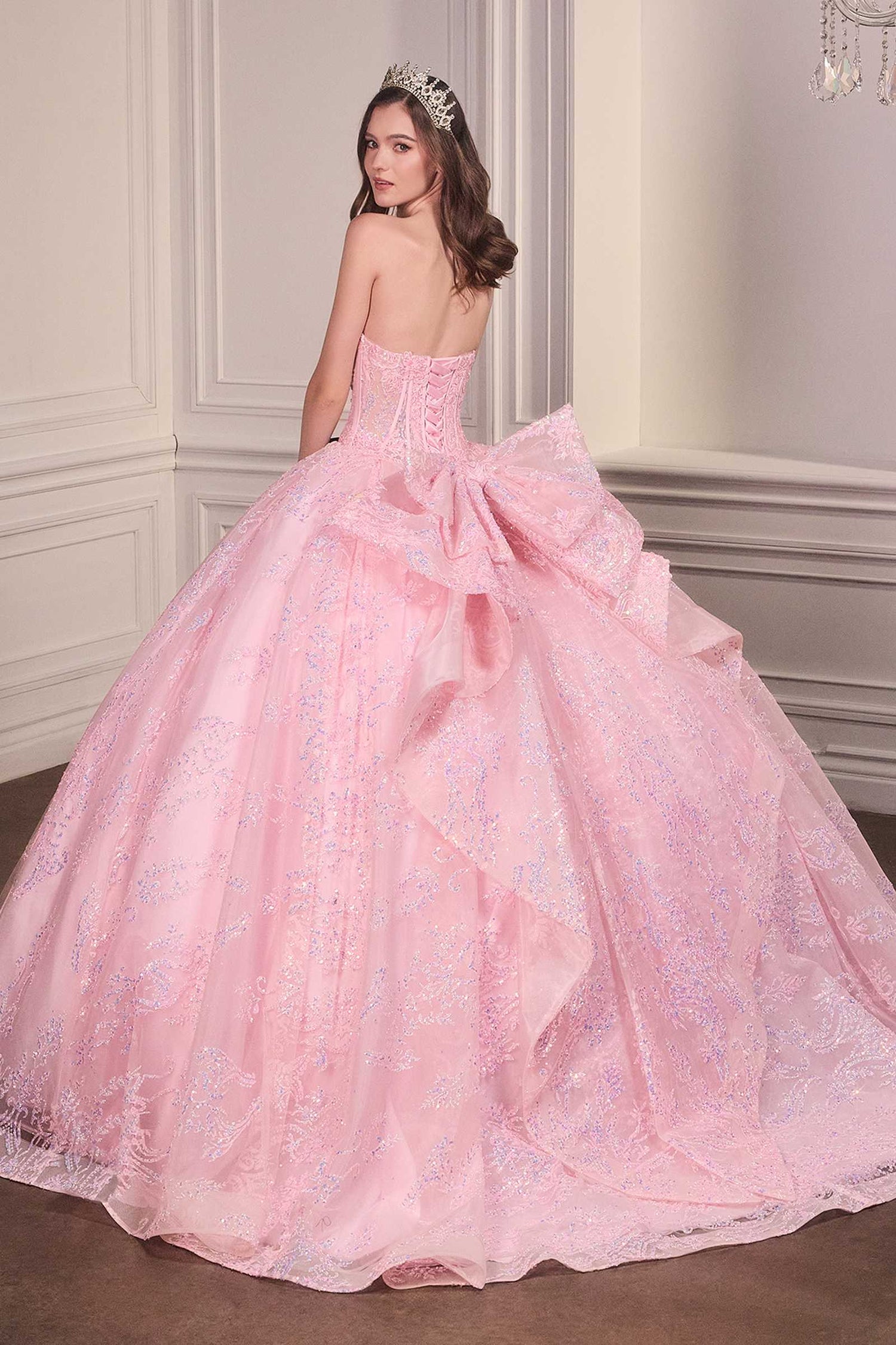 Ladivine 15732 Fairytale Strapless Sweetheart Cinderella Quinceanera Ball Gown by DiscountDressShop