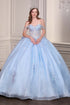 Ladivine 15735 Off the Shoulder Beaded Corset Bodice Quinceanera Ball Gown by DiscountDressShop