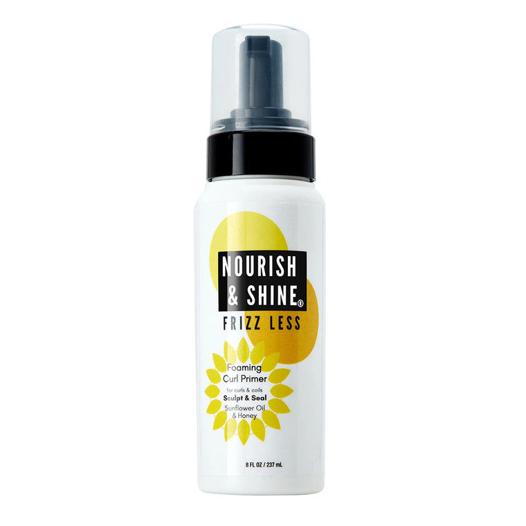 Nourish &amp; Shine Frizz Less Foaming Curl Primer 8 Fl Oz by Pasteur Pharmacy