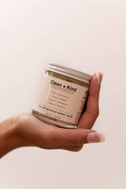 Whipped Tallow Honey Balm by Clean + Kind