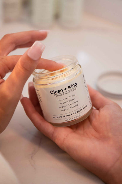 Whipped Tallow Honey Balm by Clean + Kind