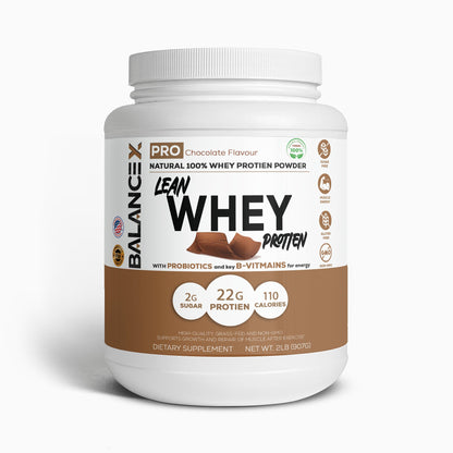 Natural Lean Whey Protein: Sculpt Your Strength (Chocolate) 2LBS - Clearance Sale by BalanceX