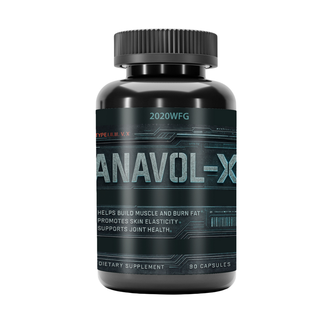 ANAVOL-X | Multi-Collagen Muscle, Fat &amp; Joint Hybrid – 90 Capsules by 2020WFG