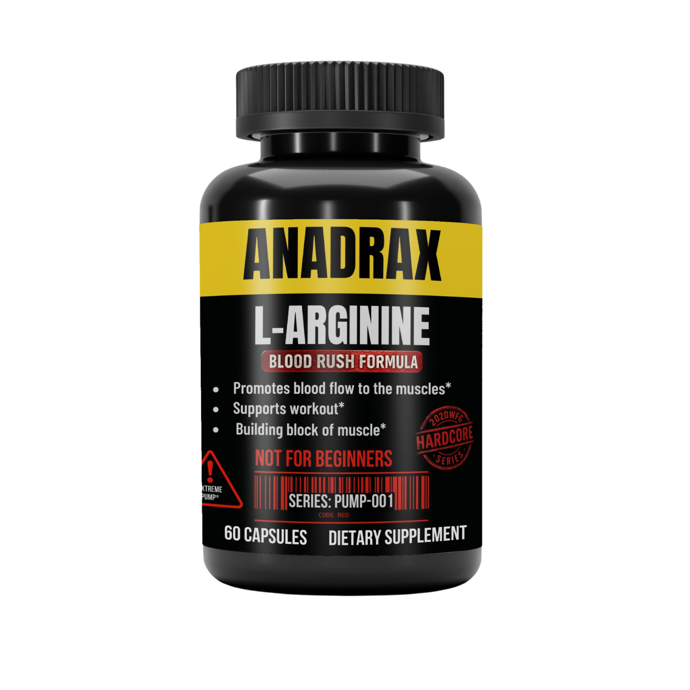 ANADRAX: Circulation Complex | 60 Capsules - L-Arginine, Niacin &amp; Nitric Oxide Support for Active Lifestyles by 2020WFG