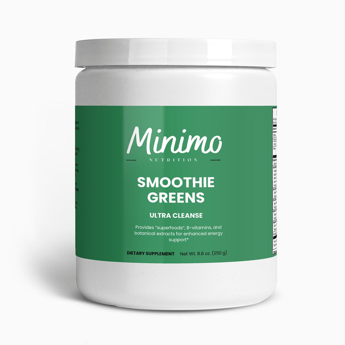 Ultra Cleanse Smoothie Greens, 8.8 oz by Minimo Nutrition