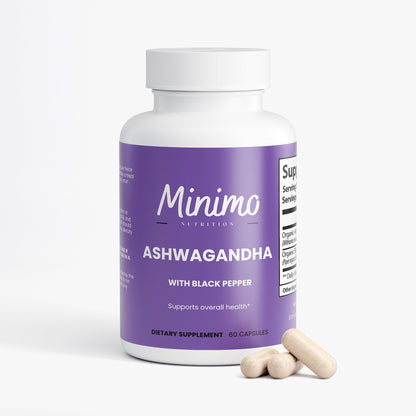 Organic Ashwagandha with Black Pepper, 60 ct. by Minimo Nutrition