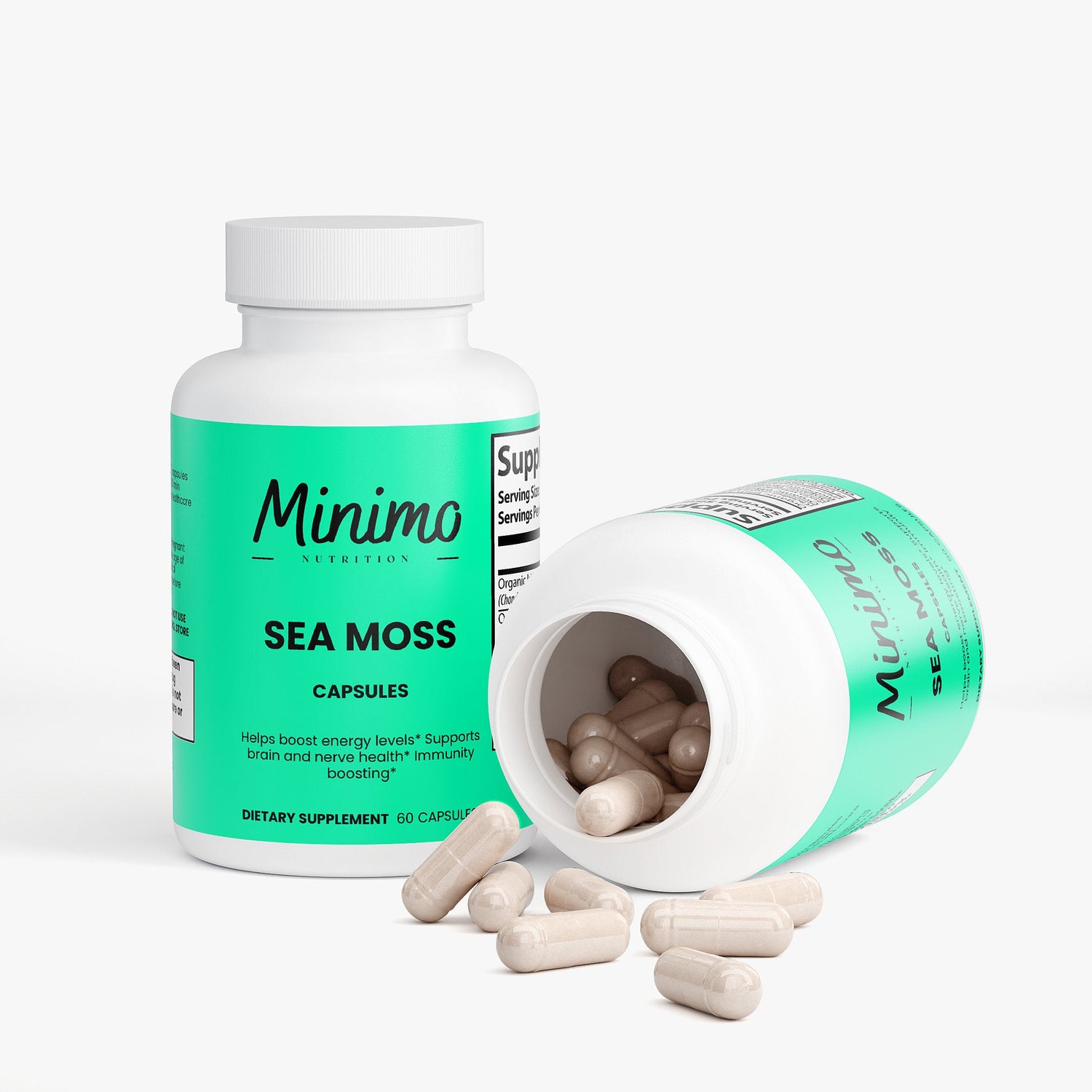 Sea Moss with Bladderwrack and Burdock Root, 60 ct. by Minimo Nutrition