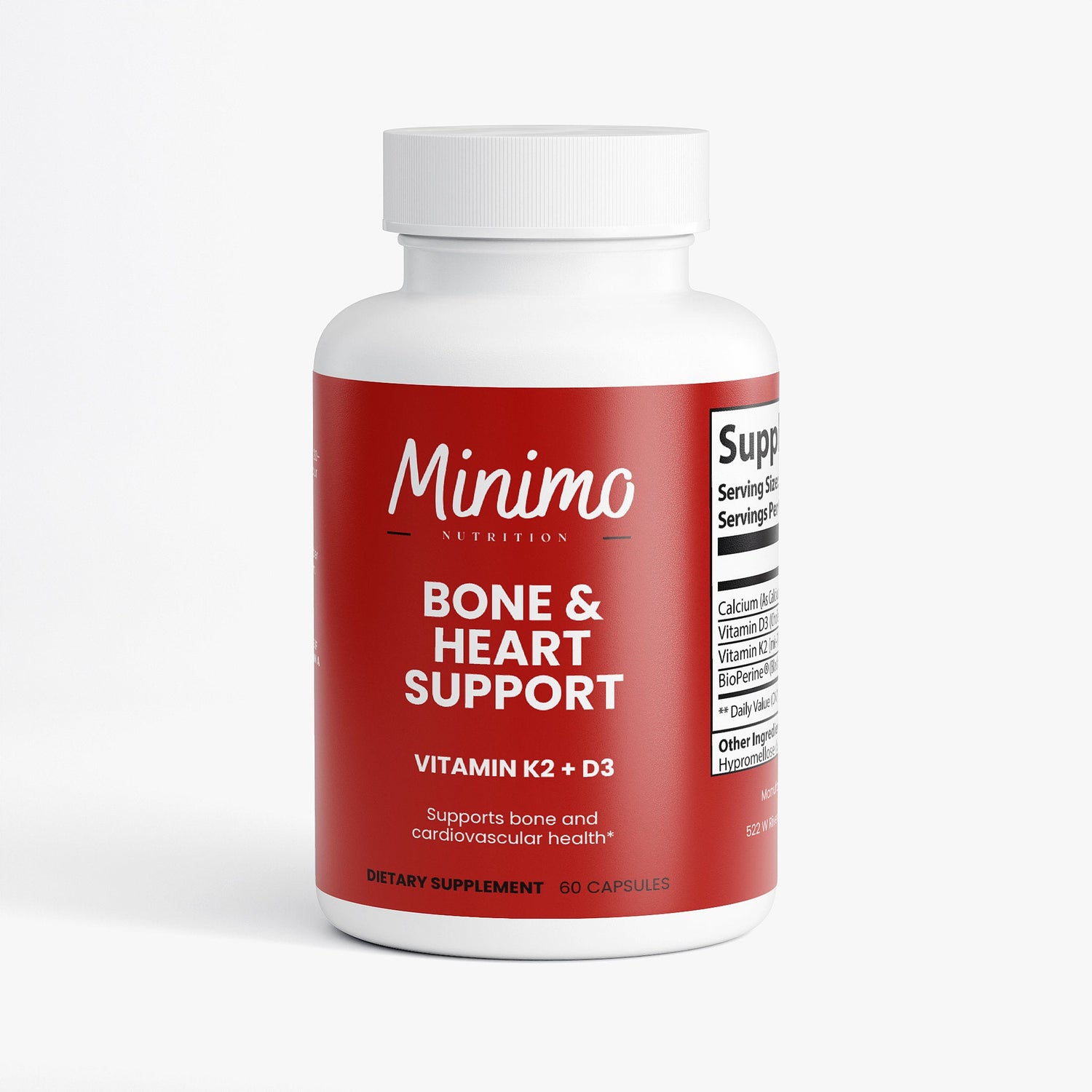 Bone &amp; Heart Support, 60 ct. by Minimo Nutrition