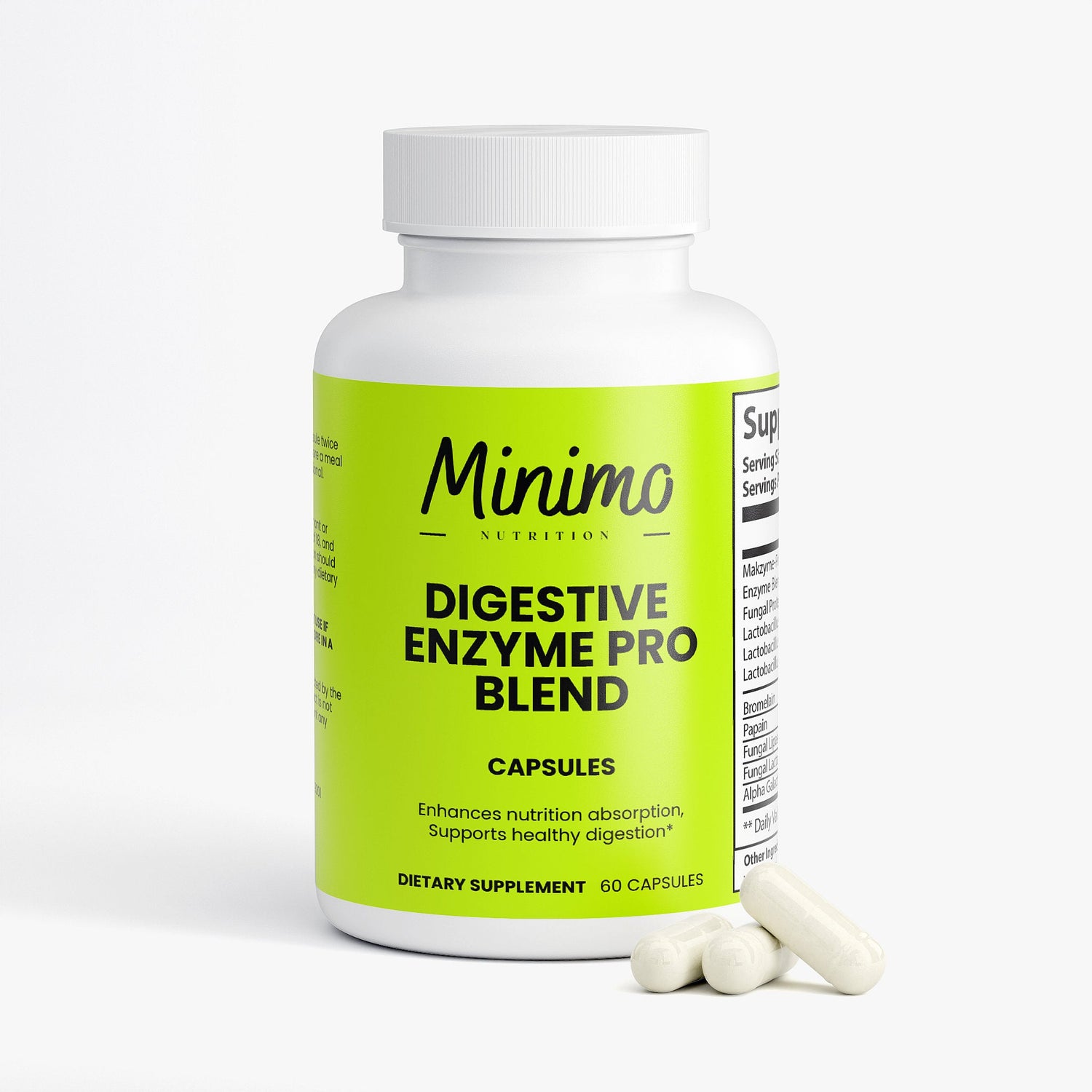 Digestive Enzyme Pro Blend, 60 ct. by Minimo Nutrition