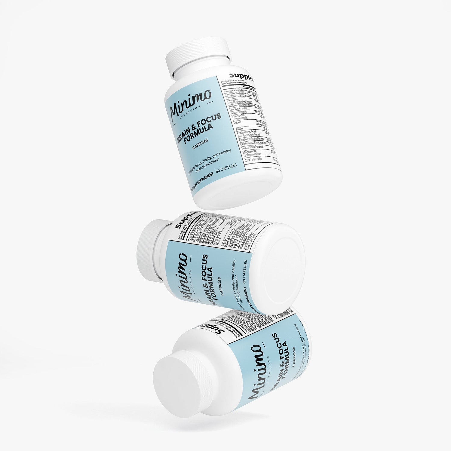 Brain &amp; Focus Formula, 60 ct. by Minimo Nutrition