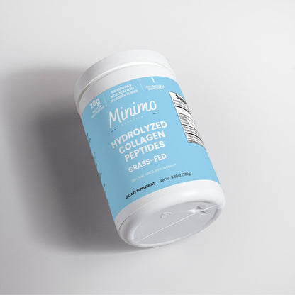 Grass-Fed Hydrolyzed Collagen Peptides, 9.9 oz by Minimo Nutrition