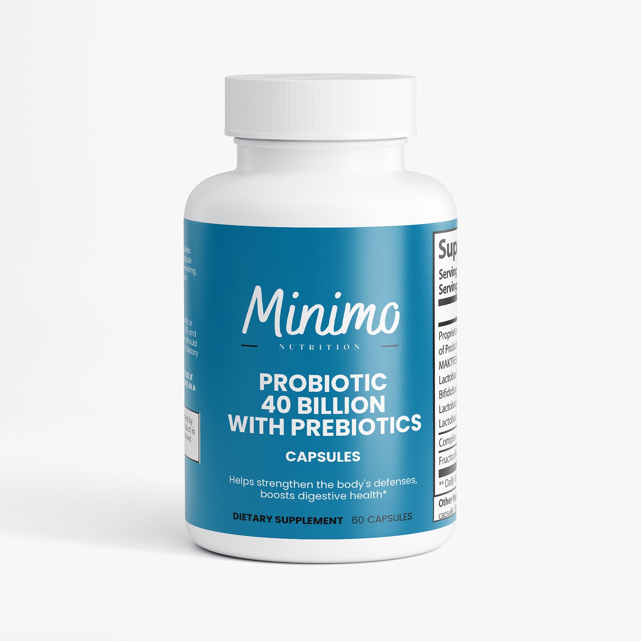 Probiotic 40 Billion with Prebiotics, 60 ct. by Minimo Nutrition