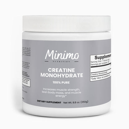 Creatine Monohydrate Powder, 8.8 oz by Minimo Nutrition