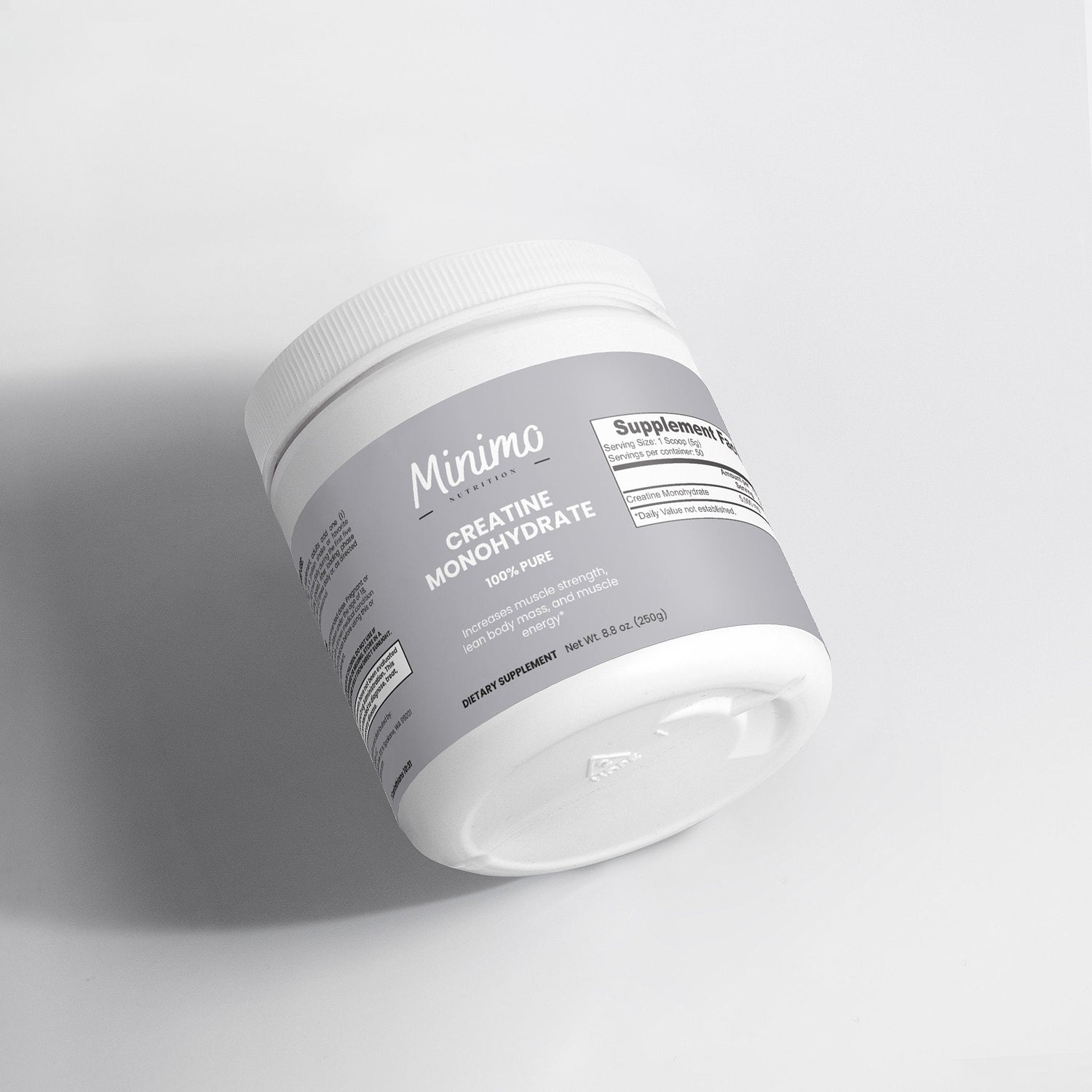Creatine Monohydrate Powder, 8.8 oz by Minimo Nutrition