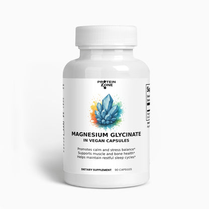 Magnesium Glycinate | High-Absorption Muscle &amp; Sleep Support by Protein Zone